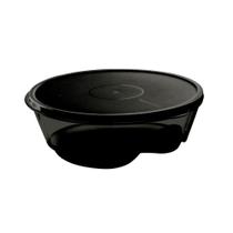 Tupperware tigela designer 2 litros policarbonato cor preto original, organização