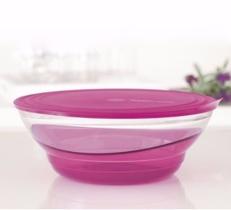 tupperware tigela elegância policarbonato rosa 1,5 litros