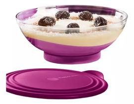 Tupperware tigela elegância policarbonato rosa 1,5 litros
