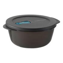Tupperware tigela marmita cristalwave microondas 1,5 litros preta, organização praticidade Tupperware tigela marmita cristalwave microondas 1,5 litros preta, organização praticidade