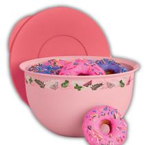Tupperware Tigela Murano 4,3L Rosa com Borboletas