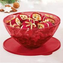 Tupperware tigela prisma vermelha 2 litros policarbonato, original