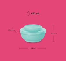 Tupperware tigela redonda acualite verde mint 650 ml,organizar ,preparar