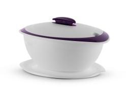 Tupperware Tigela Thermo 2,5 Litros Branca e Roxa