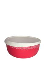 Tupperware Toque Mágico 4,3 Litros - Rosa Rendada com Tampa Branca