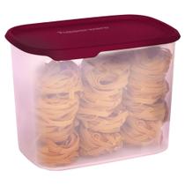 Tupperware Toque Touch Fresh Retangular 4,4 Litros Marsala Translúcido