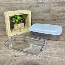 Tupperware Travessa Microplus Retangular 1,7 Litros Transparente