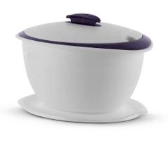 Tupperware Travessa Thermo 3,5L Branca Beringela