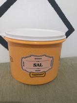 Tupperware tupper caixa 1,3 kg sal pote pra armazenar Sal Tupperware tupper caixa 1,3 kg sal pote pra armazenar Sal