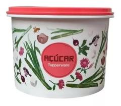 Tupperware Tupper Caixa Açúcar 1,4kg Linha Floral 1,7l