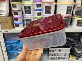 Tupperware TupperFresh Quadrada Baixo 1,0L Marsala