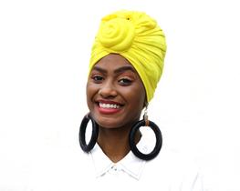 Turbante flor 2 em 1 reveillon