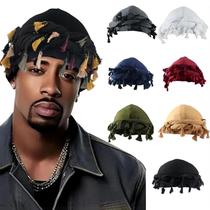 Turbante Gturytr Vintage Twist Head Wrap Durag forrado de cetim