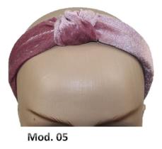 Turbante Headband Faixa Cabelo Modelos Exclusivos Kit 5 Un - Mundo das Meninas