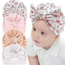 Turbante Infantil Magic Feier - Kit com 4 Peças e Estampas Florais