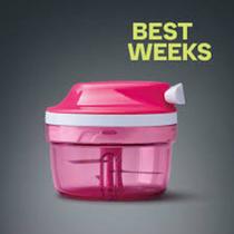 Turbo chef - triturador da tupperware - são 19 cortes por minuto.