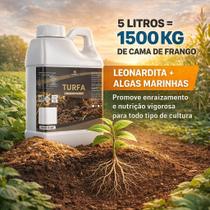Turfa Liquida 5 Litros Leonardita Para Enraizamento e Eleva CTC
