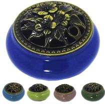 Turíbulo De Porcelana Incensário Queimador Defumador Mesa