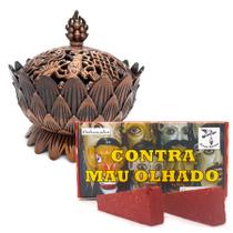 Turíbulo Defumador Chama Freguês Defumador C/ 20 Tabletes Turíbulo Defumador Chama Freguês Defumador C/ 20 Tabletes