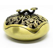 Turíbulo Incensário De Mesa Metal Sofisticação Esperança 8cm