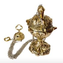 turíbulo sacro em bronze católico igrejas religião santos