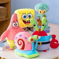 Turma Bob Esponja GRANDE Pelúcia Gary Caracol Patrick Molusco Playton Seu Sirigueijo