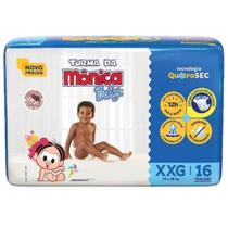 Turma da Mônica Baby Fralda Descartável - Tam XXG - 16 Fraldas