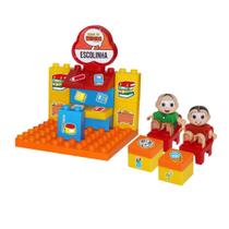 Turma Da Mônica Blocos Escolinha Playset Monte Líbano