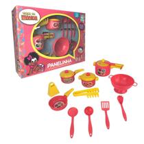 Turma Da Mônica Kit Cozinha Jogo De Panelinhas 11 Peças Original Nig Brinquedos Crianças +2 Anos