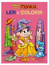 Turma da mônica ler e colorir - capa mônica