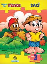 Turma Da Mônica Livro Quebra-cabeça -Saci - Com 3 Quebra-cabeças Turma Da Mônica Livro Quebra-cabeça -Saci - Com 3 Quebra-cabeças