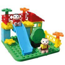 Turma Da Mônica No Playground Blocos De Montar C/ 2 Bonecos - Monte Líbano