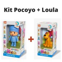 Turma Do Pocoyo Kit 2 Bonecos Vinil Pocoyo + Loula - Cardoso Toys