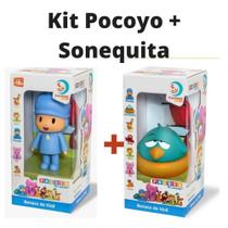 Turma Do Pocoyo Kit 2 Bonecos Vinil Pocoyo + Sonequita Turma Do Pocoyo Kit 2 Bonecos Vinil Pocoyo + Sonequita