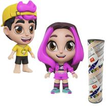 Turma dos Rosas Boneca Emilly Vick + Boneco Leozinho + Pega Vareta