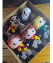 Turma Kit Harry Potter Em Amigurum Crochê - 04 Personagens