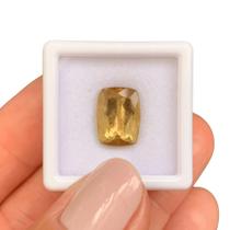 Turmalina Amarela Alaranjada Cushion Baguete 4,36ct Turmalina Amarela Alaranjada Cushion Baguete 4,36ct