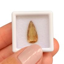Turmalina Amarela Alaranjada Lágrima Gota 2,86ct