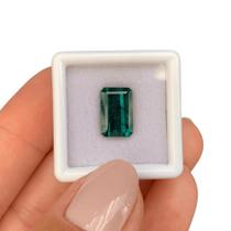 Turmalina Azul Baguete Retangular 3,84ct