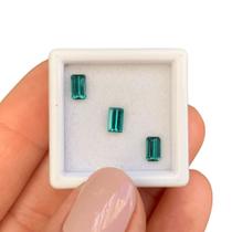 Turmalina Azul Baguete Retangular SET 1,11ct Turmalina Azul Baguete Retangular SET 1,11ct