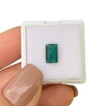 Turmalina Azul Esverdeada Baguete Retangular 1,12ct