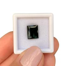 Turmalina Azul Esverdeada Baguete Retangular 3,95ct Turmalina Azul Esverdeada Baguete Retangular 3,95ct
