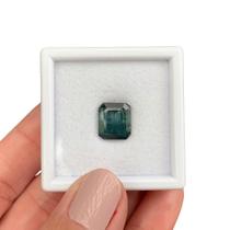 Turmalina Bicolor Azul Baguete Retangular 5,29ct Turmalina Bicolor Azul Baguete Retangular 5,29ct