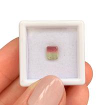 Turmalina Bicolor Baguete Retangular 0,96ct