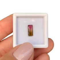 Turmalina Bicolor Baguete Retangular 0,97ct