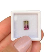 Turmalina Bicolor Baguete Retangular 1,30ct (1) Turmalina Bicolor Baguete Retangular 1,30ct (1)