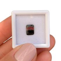 Turmalina Bicolor Baguete Retangular 1,42ct Turmalina Bicolor Baguete Retangular 1,42ct