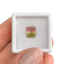 Turmalina Bicolor Baguete Retangular 1,54ct