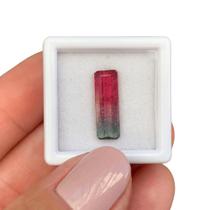 Turmalina Bicolor Baguete Retangular 2,67ct