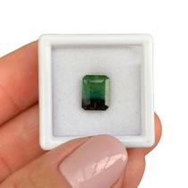 Turmalina Bicolor Baguete Retangular 2,95ct